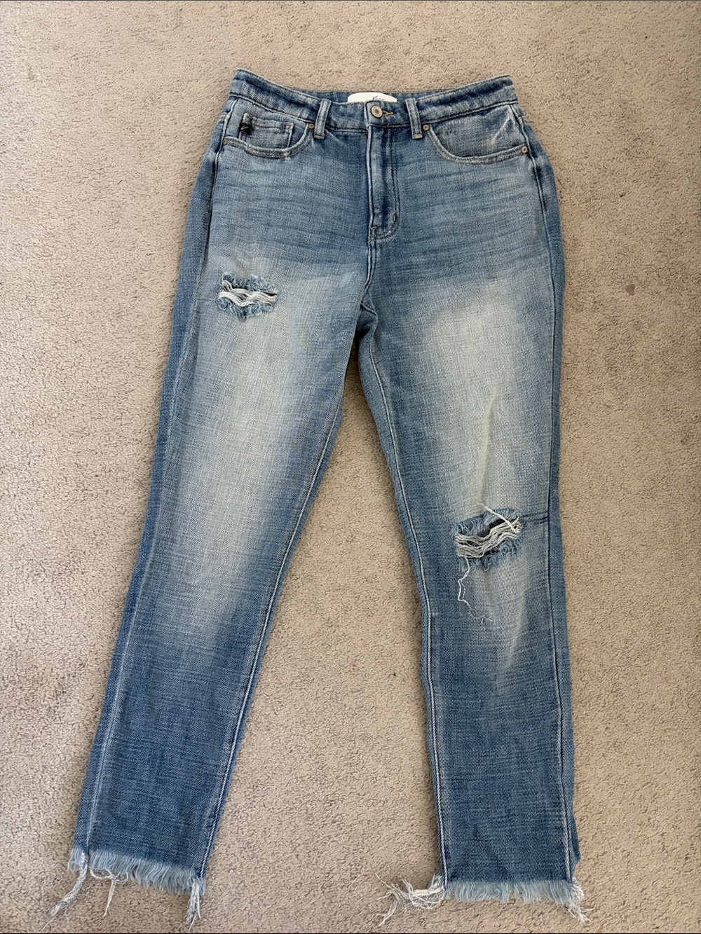 KanCan Light Blue Ripped Boyfriend Jeans